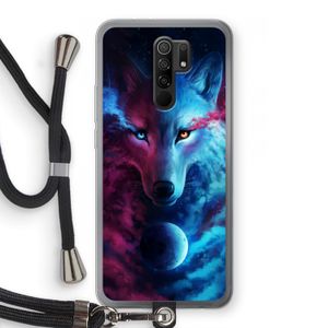 Where Light And Dark Meet: Xiaomi Redmi 9 Transparant Hoesje met koord
