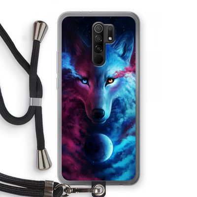 Where Light And Dark Meet: Xiaomi Redmi 9 Transparant Hoesje met koord