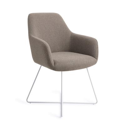 Jesper Home Eetkamerstoel 'Hiroo' Cross White, kleur Foggy Fusion
