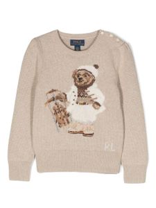 Ralph Lauren Kids pull à motif Teddy Bear - Tons neutres