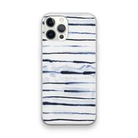 Ink Stripes: iPhone 12 Pro Max Transparant Hoesje