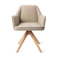 Jesper Home Tome eetkamerstoel Great Greige revolve oak natural