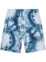 AMIRI short de bain à imprimé tie dye - Bleu