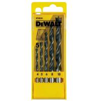 DeWALT DT4535 5-delige Houtspiraalborenset DeWALT DT4535 5-delige Houtspiraalborenset