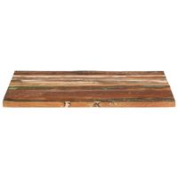 The Living Store Houten Tafelblad - Massief gerecycled hout - 80 x 70 cm - Rustieke charme