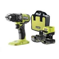 RYOBI - BORSTELLOZE 18V ONE+ 54 Nm klopboormachine-schroevendraaier - 2 batterijen 4 & 2 Ah, lader & draagtas - RPD18BL1-2C42S