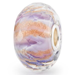 Trollbeads TGLBE-30101 Kraal Lila Melodie zilver-glas