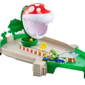 Hot Wheels Mario Kart Mariokart Piranha Plant Slide Track Set