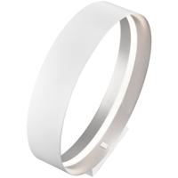 LED Tafellamp - Musterring Loop - 1 Lichtpunt van 15 Watt - Dimbaar - Aanpasbare Lichtkleur - Geheugenfunctie - Nachtlamp - Afstandsbediening - Mat Wit - Metaal