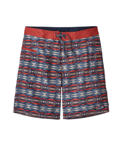 Patagonia Wavefarer Boardshorts 19 Inch Zwembroek Heren Shorts Coast Highway Multi: Sumac Red 36