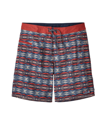 Patagonia Wavefarer Boardshorts 19 Inch Zwembroek Heren Shorts Coast Highway Multi: Sumac Red 36