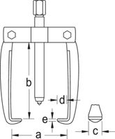 Gedore Trekker eco 2-armig - 1464981 - thumbnail