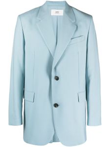 AMI Paris blazer à simple boutonnage - Bleu