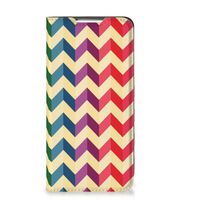 Samsung Galaxy S22 Hoesje met Magneet Zigzag Multi Color