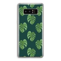 Monstera leaves: Samsung Galaxy Note 8 Transparant Hoesje