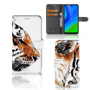 Hoesje Huawei P Smart 2020 Watercolor Tiger