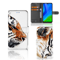 Hoesje Huawei P Smart 2020 Watercolor Tiger - thumbnail