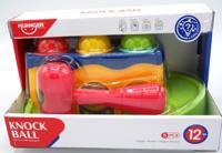 Jonotoys Knock bal ballenbaantje met hamer voor de jonge timmermannen Jonotoys Knock bal ballenbaantje met hamer voor de jonge timmermannen