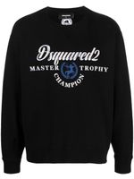 DSQUARED2 sweat en coton à logo imprimé - Noir