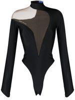 Mugler body à détails transparents - Noir