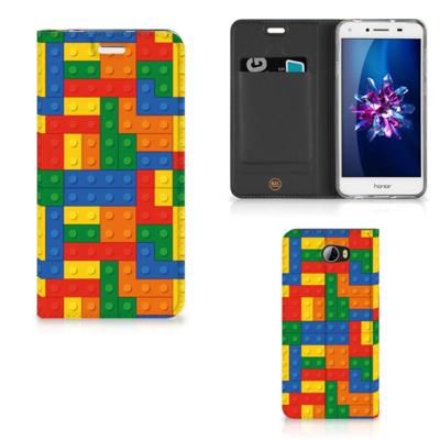 Huawei Y5 2 | Y6 Compact | Hoesje met Magneet | Blokken