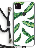 Lange bladeren: Pixel 4a 5G Transparant Hoesje met koord