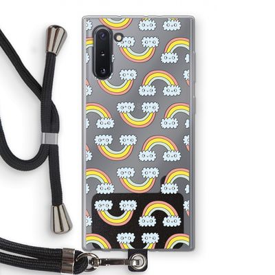 Regenboog: Samsung Galaxy Note 10 Transparant Hoesje met koord