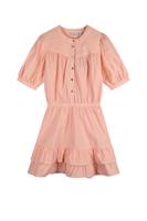 NoBell zomer jurk meisjes - melon - gestreept, poplin - Sage