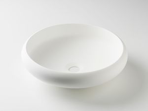 Balmani Urban waskom matte Solid Surface rond Ø 42 cm