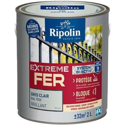 IJzerverf - RIPOLIN - 396709 - Lichtgrijs - Glanzend - 2 L