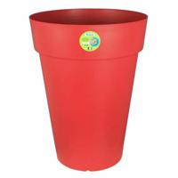 Bloempot Riviera Rood Plastic Cirkelvormig Ø 50 cm Ø 50 x 66 cm