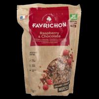 Favrichon Framboos & chocolade crunchy muesli 375 Gram
