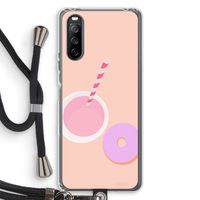 Donut: Sony Sony Xperia 10 III Transparant Hoesje met koord