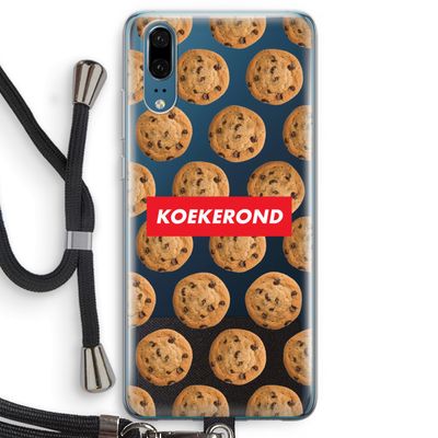 Koekerond: Huawei P20 Transparant Hoesje met koord