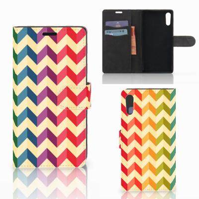 Sony Xperia XZ | Sony Xperia XZs | Telefoon Hoesje | Zigzag Multi Color