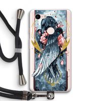 Golden Raven: Pixel 3 XL Transparant Hoesje met koord