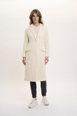 Rino & Pelle Long Single Breasted Coat 7002520 Zomerjassen 9030 Birch