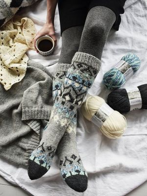 National Wind Braided Warm Socks