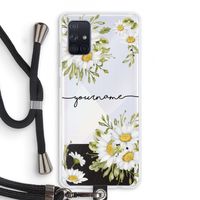 Daisies: Samsung Galaxy A71 Transparant Hoesje met koord