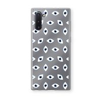 Eyes pattern: Samsung Galaxy Note 10 Transparant Hoesje