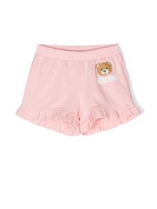 Moschino Kids short à motif Teddy Bear - Rose