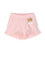 Moschino Kids short à motif Teddy Bear - Rose