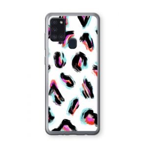 Cheetah color: Samsung Galaxy A21s Transparant Hoesje