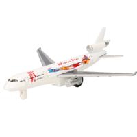 Goki Speelgoed Vliegtuig - 19 cm - wit - pull back motor - kinderen Goki Speelgoed Vliegtuig - 19 cm - wit - pull back motor - kinderen
