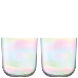 L.S.A. Polka Tumbler 420ml Mother of Pearl Set van 4 Stuks