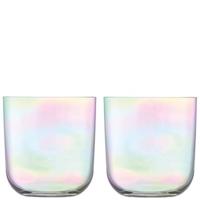 L.S.A. Polka Tumbler 420ml Mother of Pearl Set van 4 Stuks - thumbnail