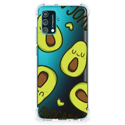 Samsung Galaxy M02s | A02s Stevig | Bumper Hoesje | Avocado Singing Samsung Galaxy M02s | A02s Stevig | Bumper Hoesje | Avocado Singing
