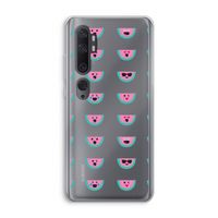 Smiley watermeloenprint: Xiaomi Mi Note 10 Transparant Hoesje