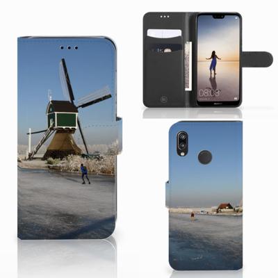 Huawei P20 Lite | Flip Cover | Schaatsers