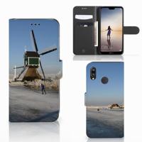 Huawei P20 Lite | Flip Cover | Schaatsers Huawei P20 Lite | Flip Cover | Schaatsers